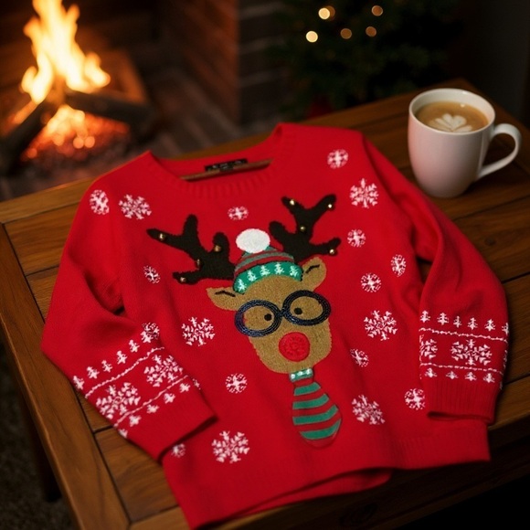 Ugly Christmas sweater! Perfect for that holiday party! - Picture 2 of 8